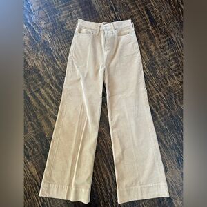 J. Crew Tan/Camel Corduroy Wide Leg Trouser Pants
